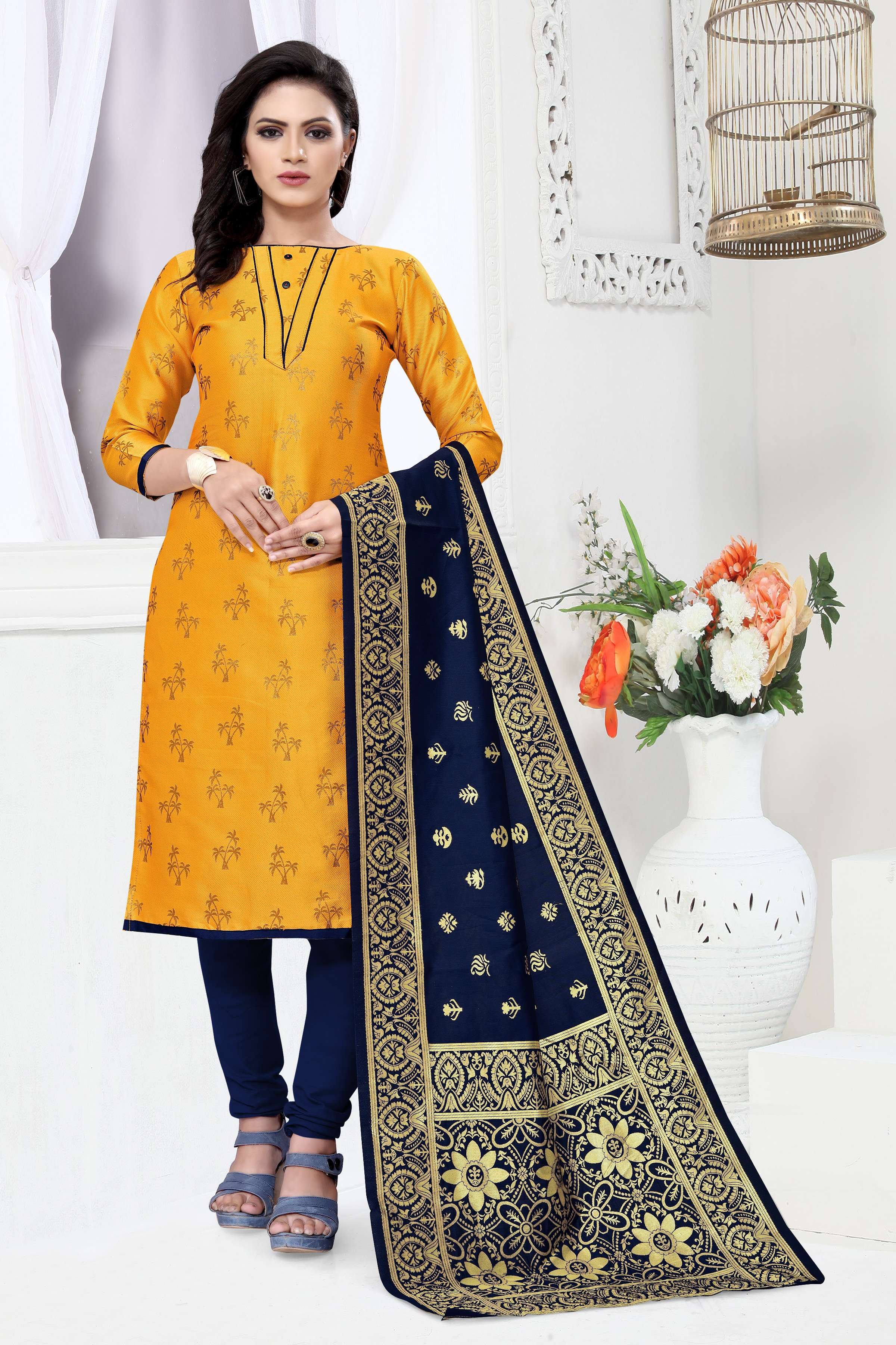 Banarasi Silk Dress 10 Designer Festive Wear Dress Materials