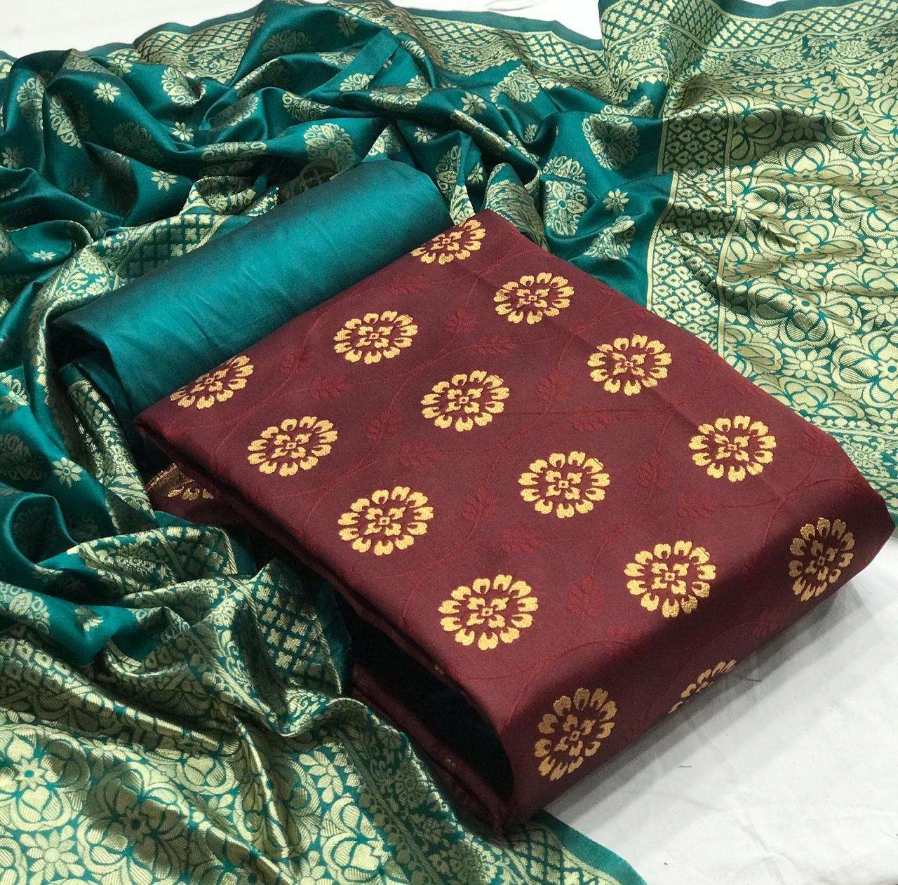 Banarasi Silk Dress 11 Designer Festive Wear Dress Materials