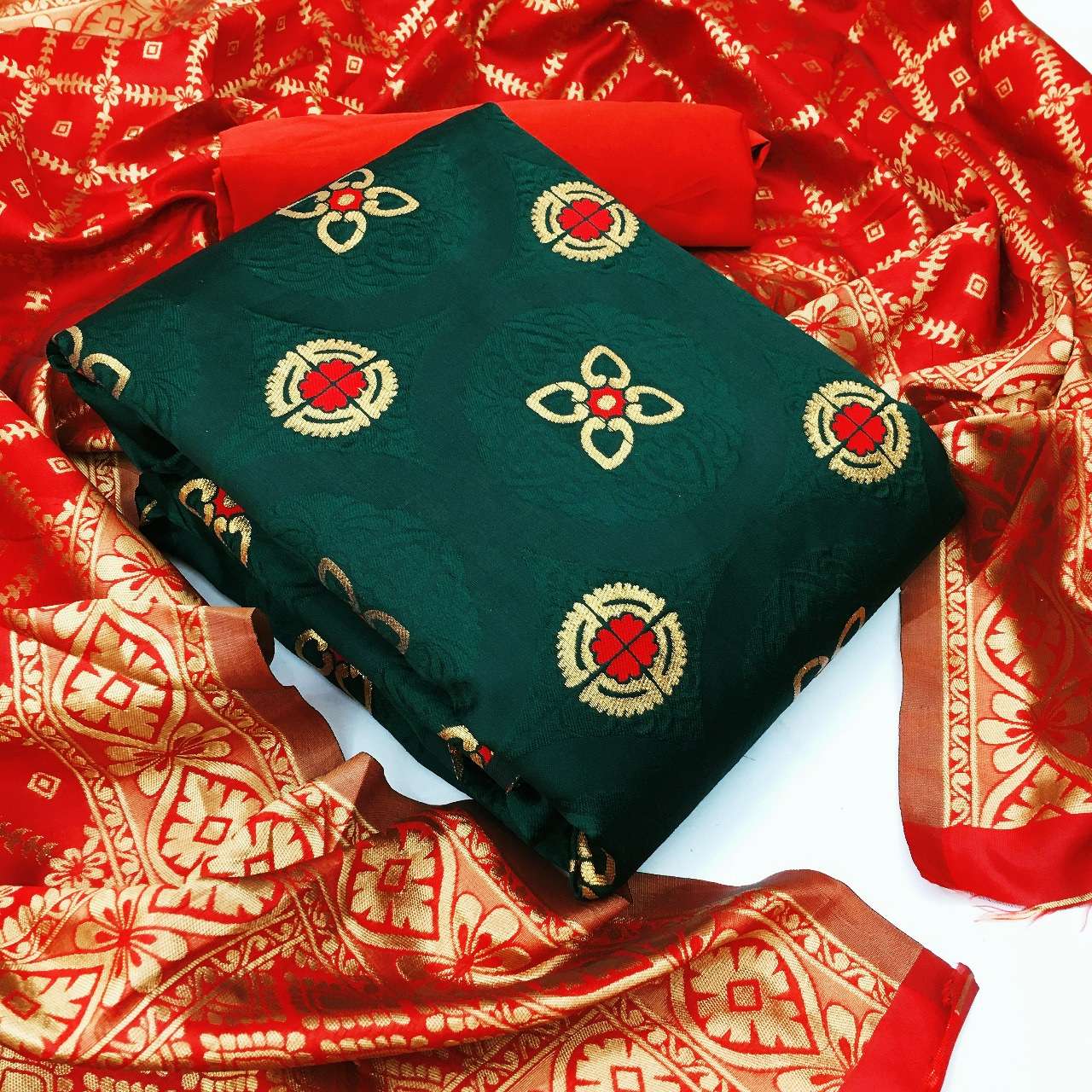 Banarasi Silk Dress 22 Designer Festive Wear Dress Materials