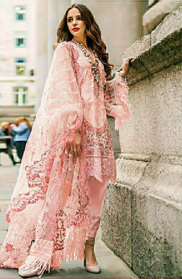 RAMSHA R-252nx-D HEAVY EMBROIDERY DRESS MATERIAL 