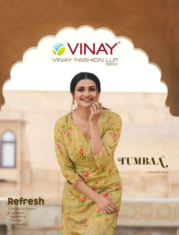 Vinay Fashion Tumbaa Refresh Exclusive Kurti Pant Combo Set Collection