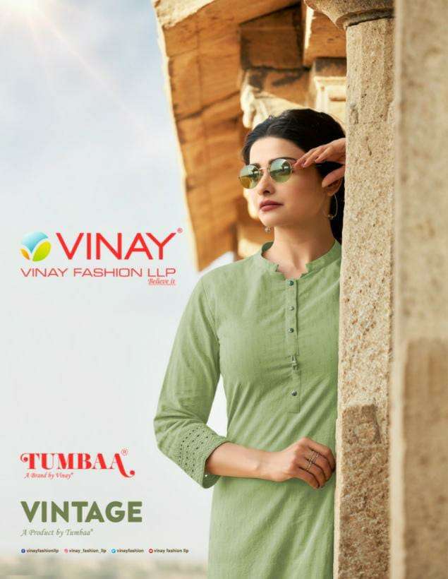 Vinay Fashion Tumbaa Vintage Readymade Kurti Plazzo Set New Collection 2021