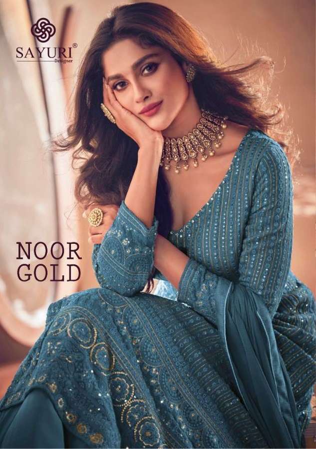 AASHIRWAD CREATION NOOR GOLD STITCHED SUITS WHOLESALE PRICE