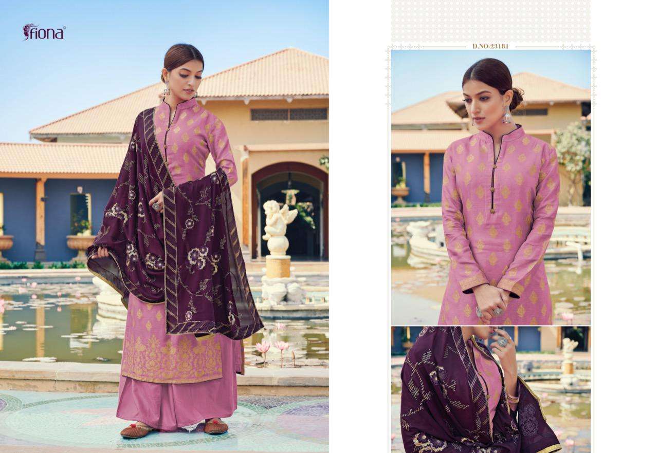 RUBIYA BY FIONA LATEST DESIGNER TOP BOTTOM WITH DUPATTA COLLECTION WHOLESALER