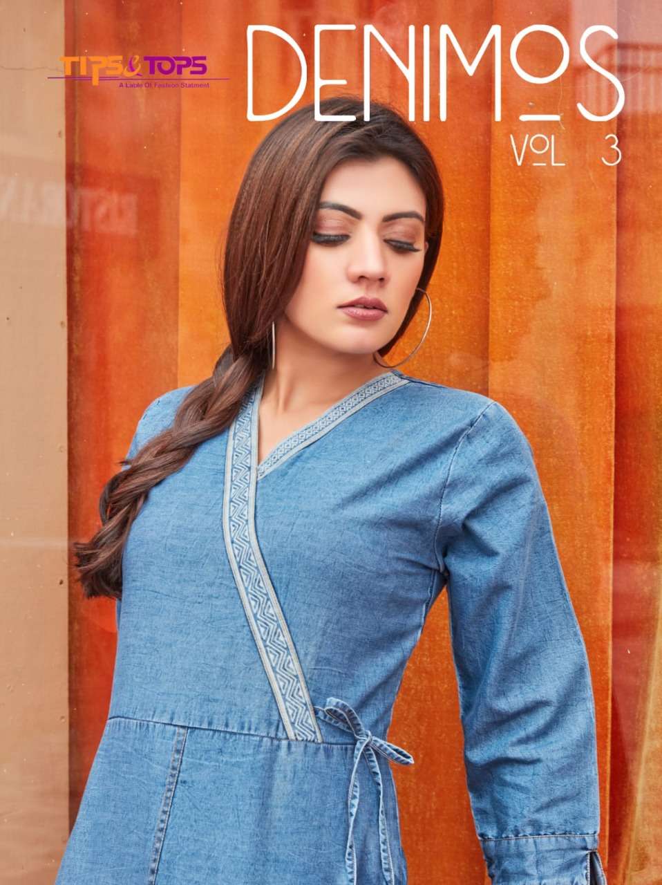 DENIMOS VOL.3 BY TIPS & TOP NEW LATEST DENIM KURTI COLLECTION WHOLESALER