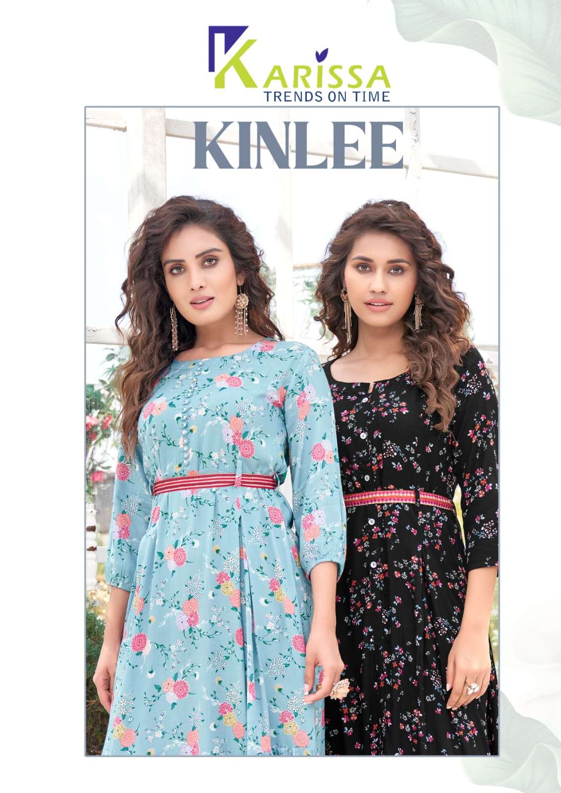 KINLEE BY KARISSA NEW HEAVY FANCY DESIGNER RAYON FLAIR WITH BELT COLLECTION WHOLESALER