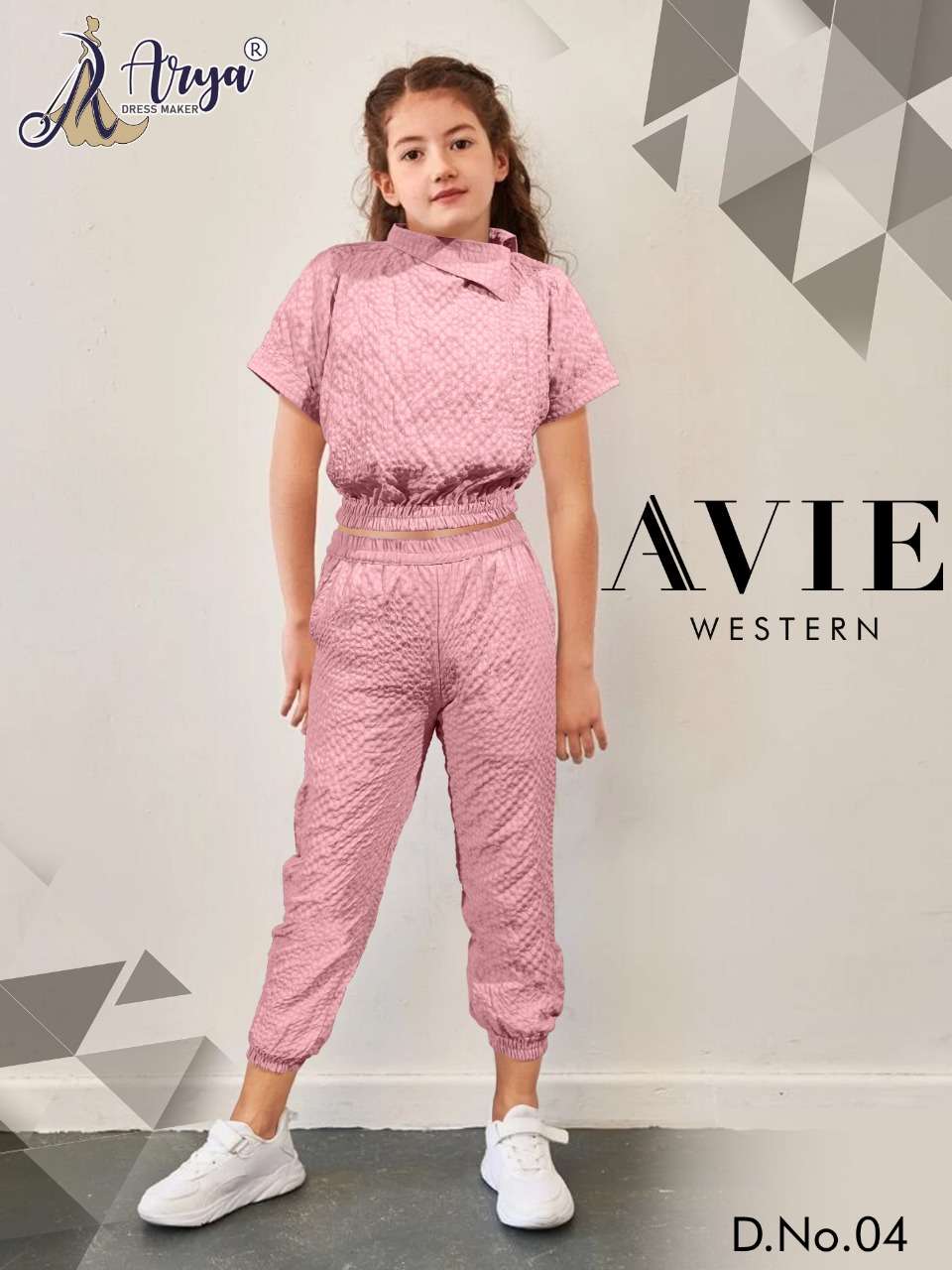 ARYA AVIE WESTERN CHILDREN COLOURFUL TOP AND BOTTOM COLLECTION