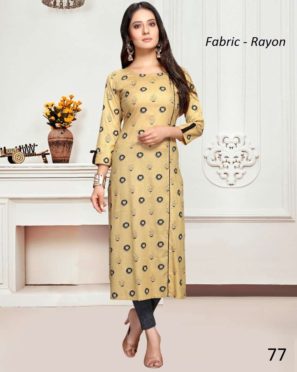 RESULT BY TWT PRESENTING RAYON PRINTED KURTI COLLECTION WHOLESALER