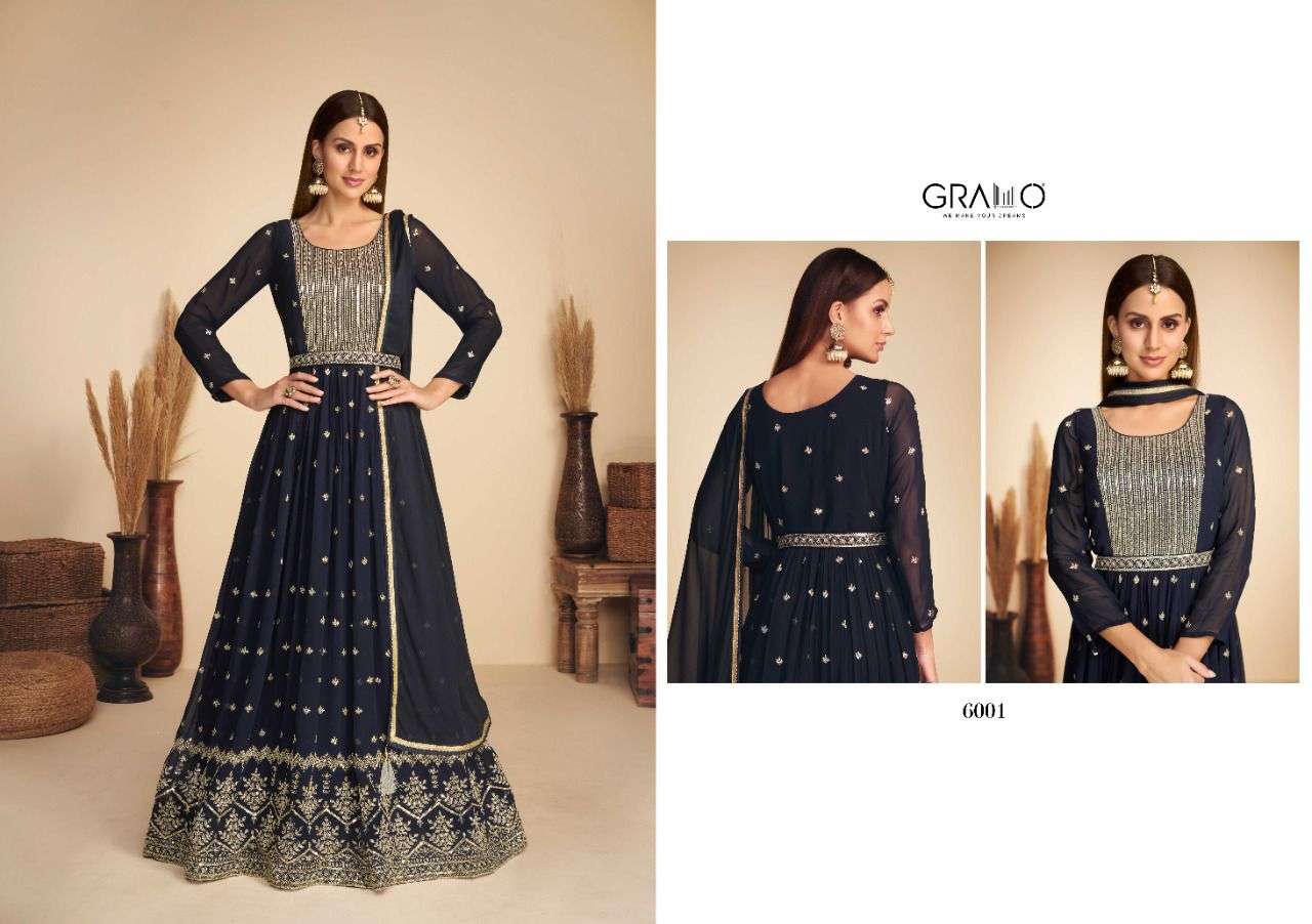 SAJDA VOL 1 BY GRAMO PRESENTING NEW HEAVY FANCY REAL GEROGETTE KURTIS COLLECTION WHOLESALER