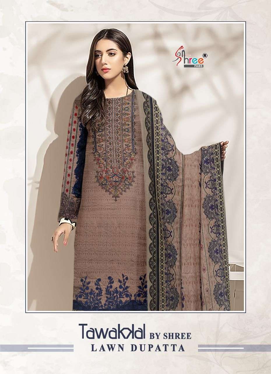 TAWAKAAL BY SHREE FAB PRESENTING NEW HEAVY FANCY DESIGNER PURE JAM COTTON PRINT UNSTICH PAKISTANI SUIT COLLECTION WHOLESALER 