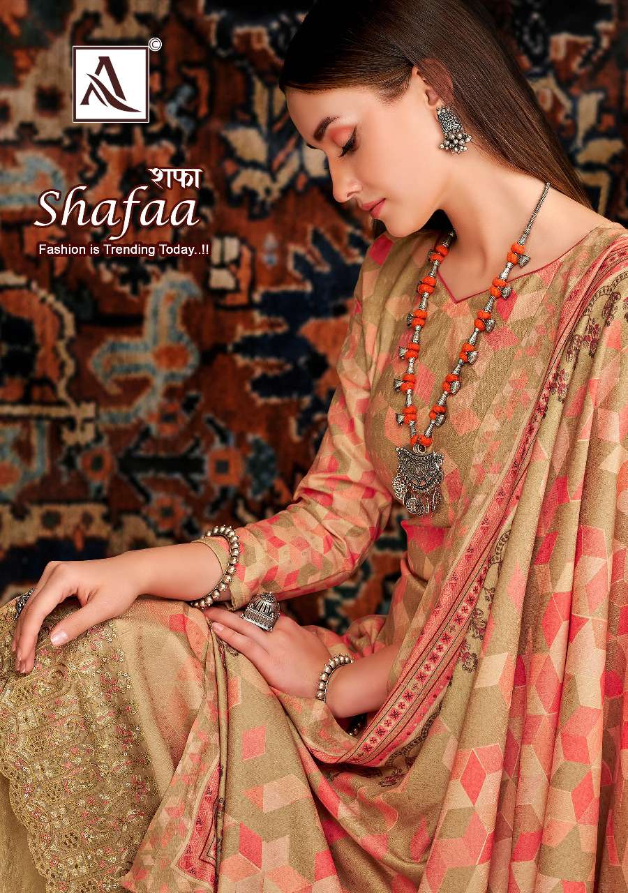 SHAFAA BY ALOK SUIT PRESENTING NEW HEAVY FANCY DESIGNER PURE ZAM DIGITAL COTTON UNSTICHED SUIT DRESS MATERIAL COLLECTION WHOLESALER 