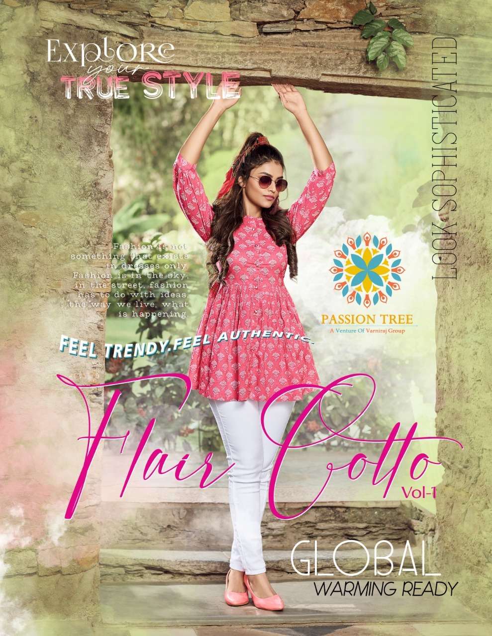 FLAIR COTTO VOL 1 BY PASSION TREE PRESENTING NEW HEAVY FANCY DESIGNER COTTON SHORT TOP WESTERN WEAR COLLECTION WHOLESALER