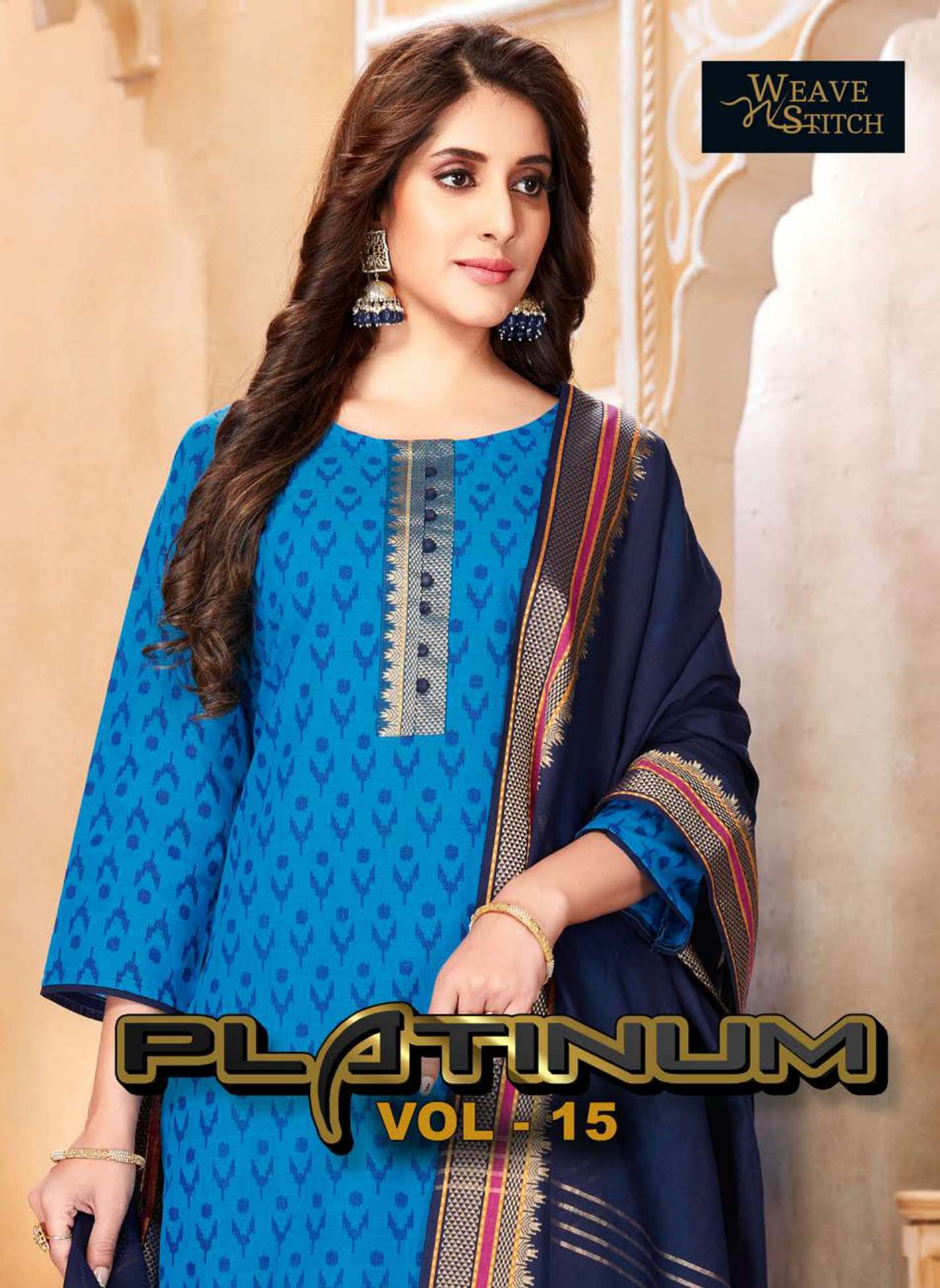 PLATINUM VOL 15 BY WEAVE N STITCH PRESENTING NEW HEAVY FANCY DESIGNER SOUTH COTTON PRINTED READYMADE SUIT FESTIVAL WEAR COLLECTION WHOLESALER