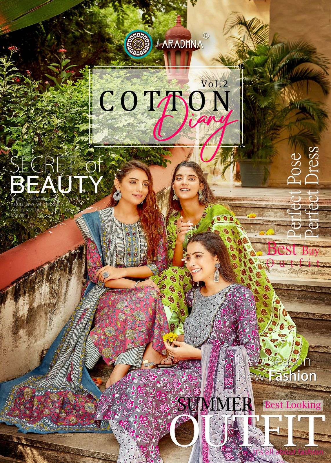 Aradhna Fashion Bazaar Vol 2 Cotton Kurti Catalog 4 Pcs