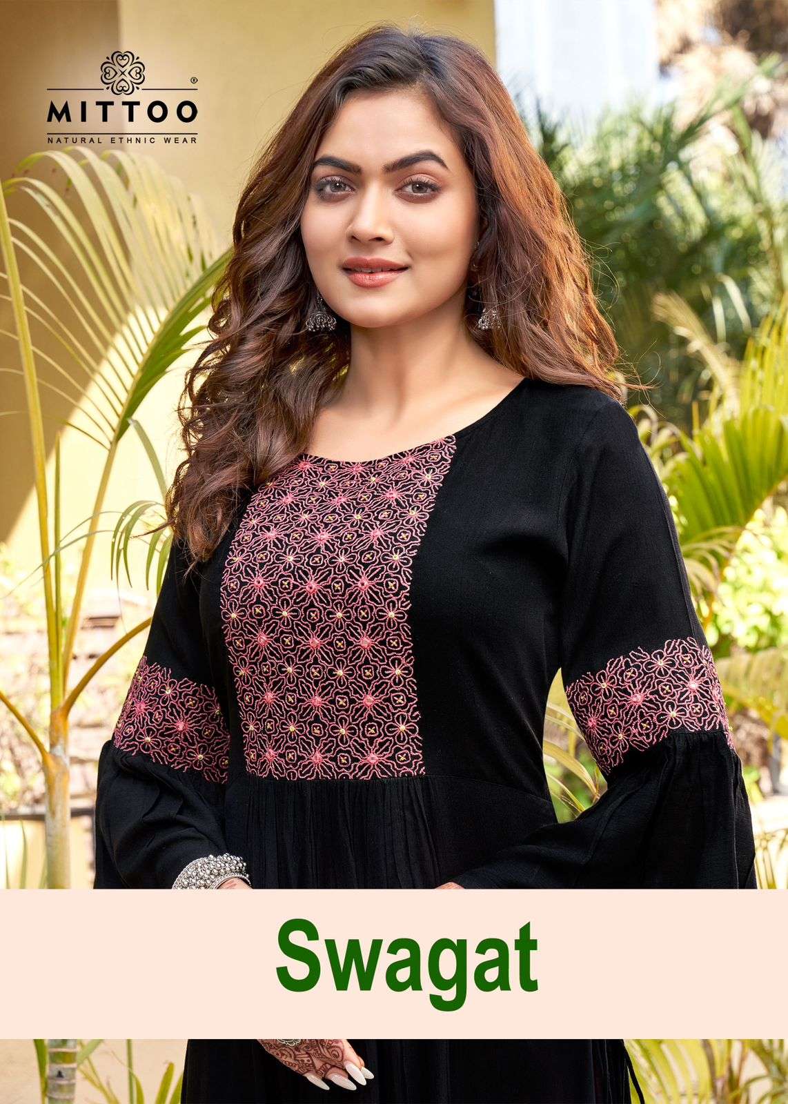 MITTOO SWAGAT NEW HEAVY FANCY DESIGNER RINKLE RAYON HALF INNER KURTI EMBRODIERY WORK FESTIVAL COLLECTION WHOLESALER 