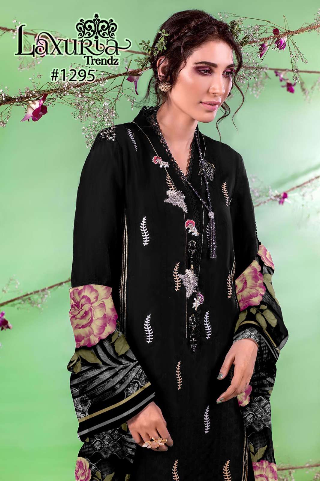 Classic Butter Silk Digital Print Work Pakistani Suit With Dupatta