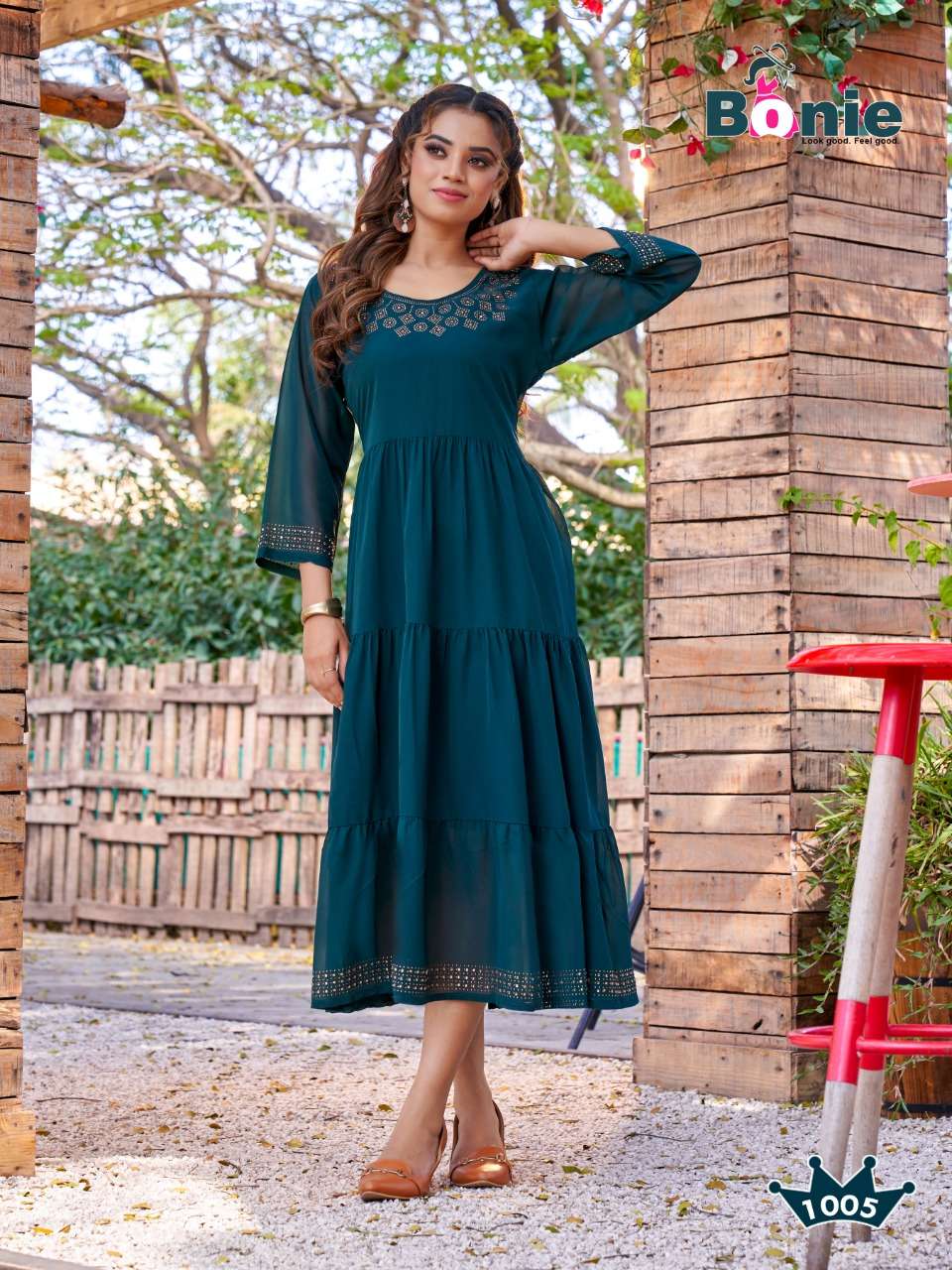 Share more than 156 georgette kurtis catalogue latest