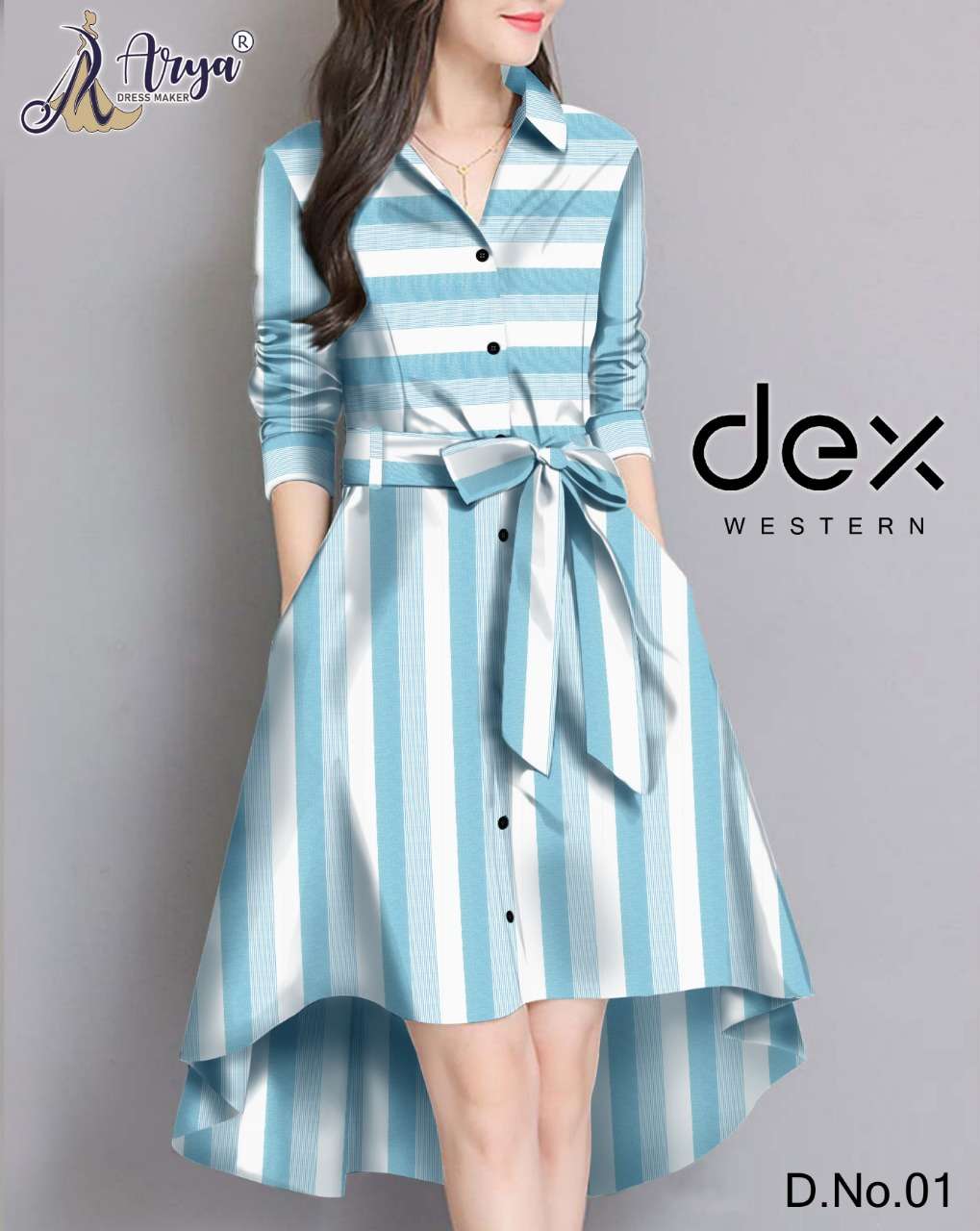 Frock type western outlet dresses