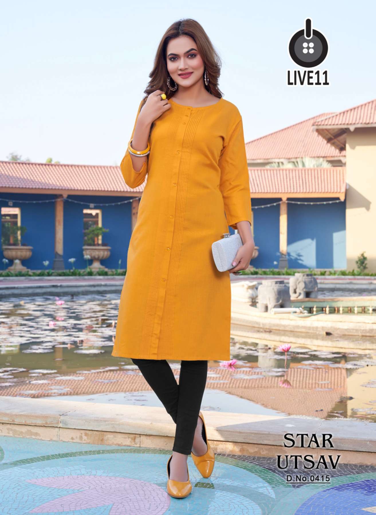 Round Neck 3/4th Sleeve Pintex By Poonam Designer Launch Heavy Rayon Kurti,  Wash Care: Handwash at Rs 260 in Surat