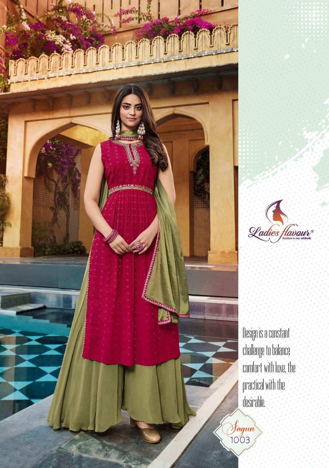 Stylish Kurti with Plazo set at Rs.3750/Piece in surat offer by Maa  Narayani fashion