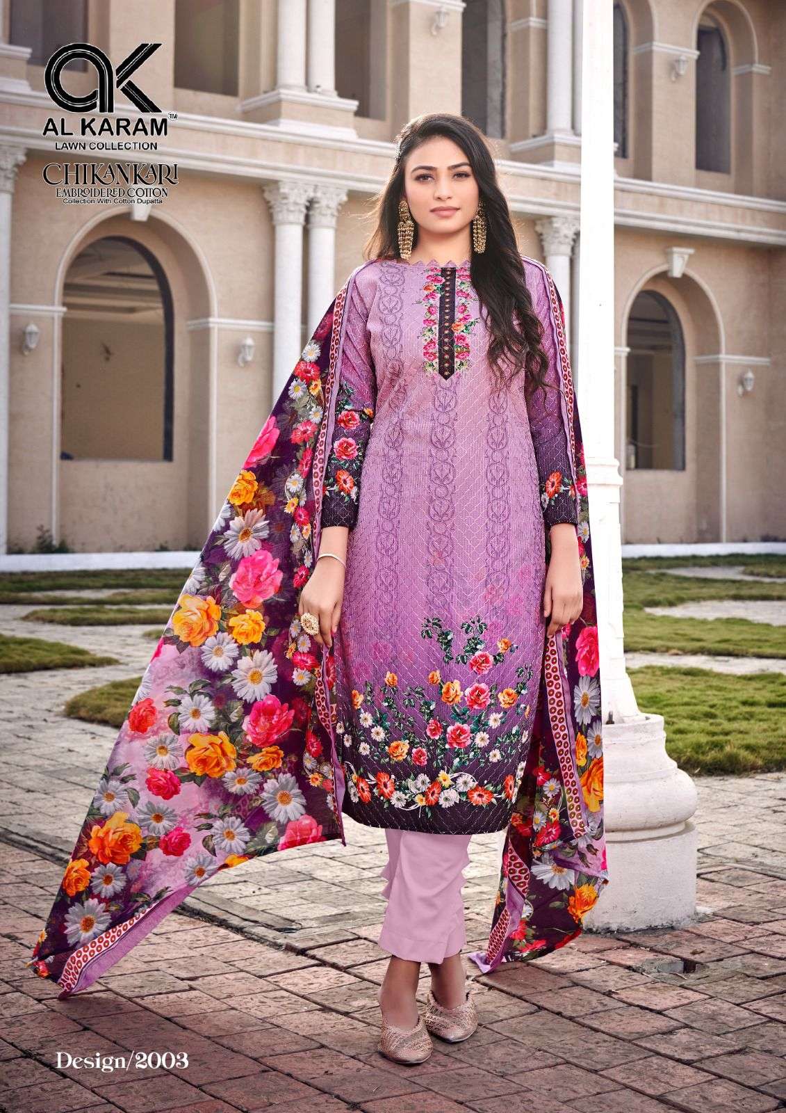Zarqash Elaf Festive Chikankari Cotton Embroidered Pakistani Style Par