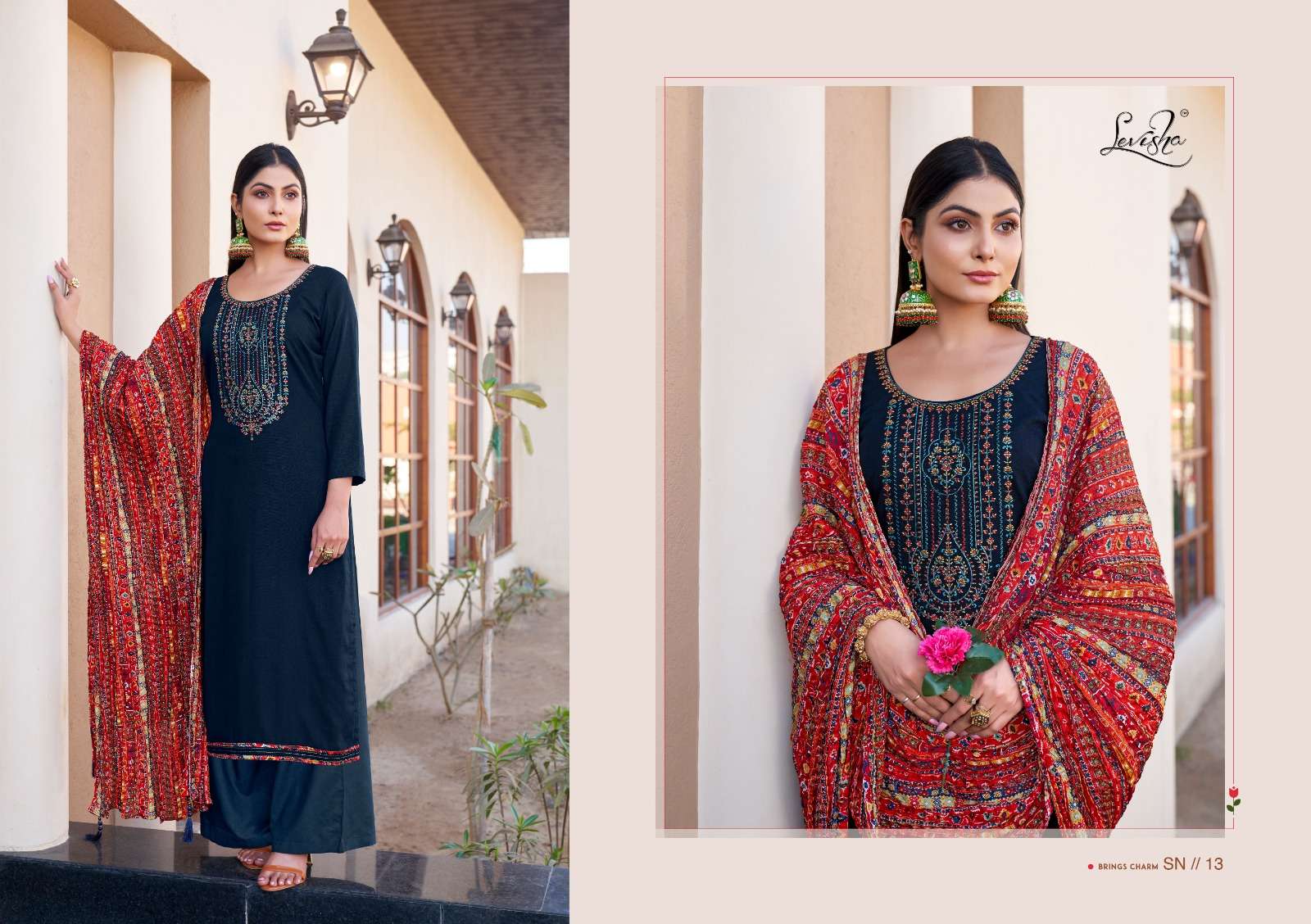 Unstitched Chanderi Embroidered Salwar Suit Material With Heavy Sequence  Dupatta | gintaa.com