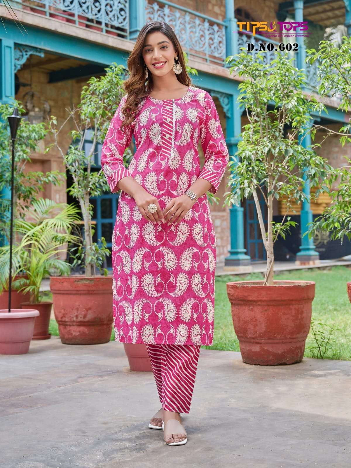 TIPS & TOPS COTTON CANDY VOL 6 NEW HEAVY FANCY DESIGNER COTTON PRINT  STITCHING PATTERN KURTI WITH PENT SUMMER WEAR COLLECTION WHOLESALER