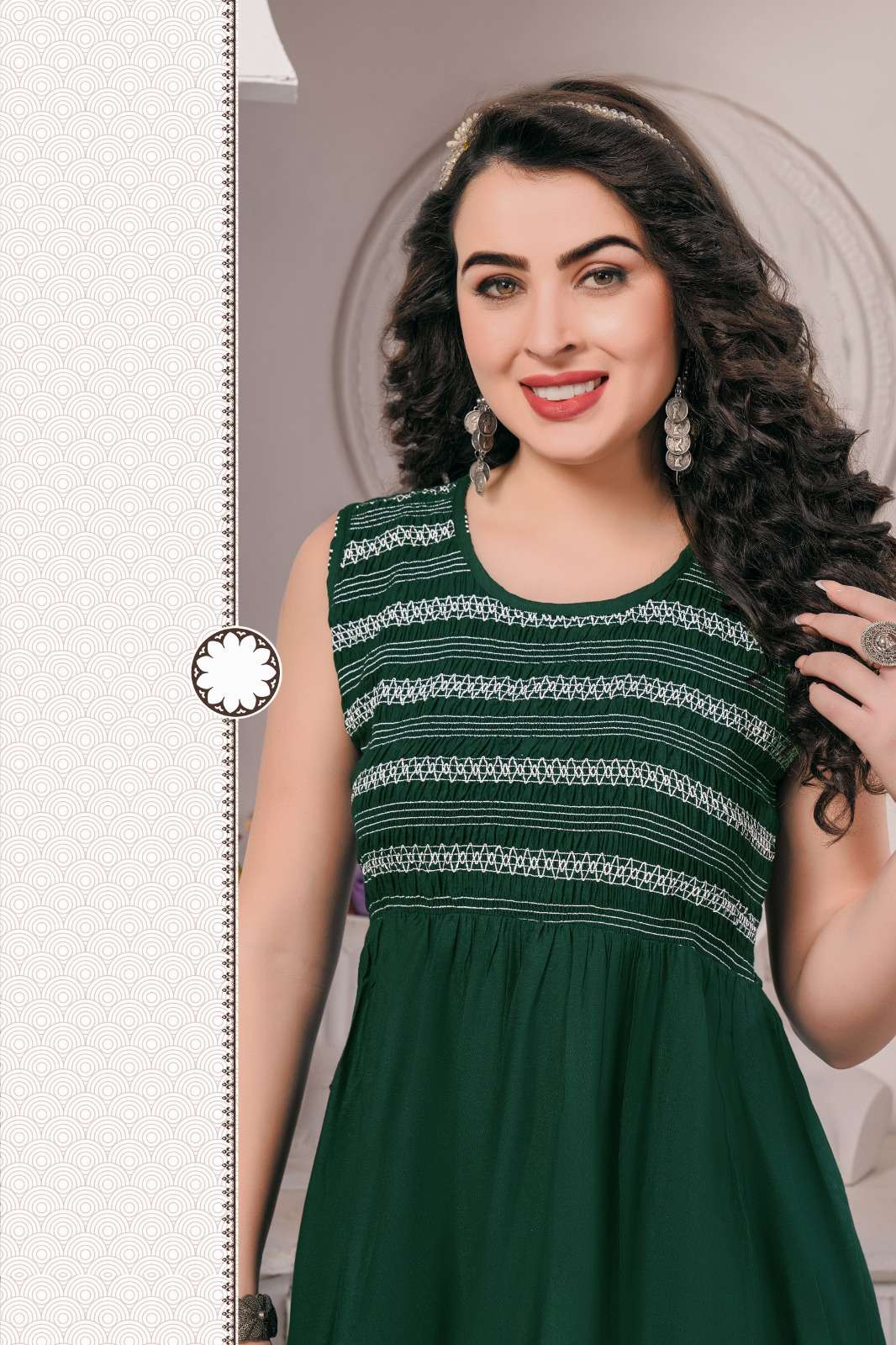 Diya Trends Launched Biba's Vol 8 Rayon Cotton Flex With Fancy Embroidery  Work Kurtis And Plazzo